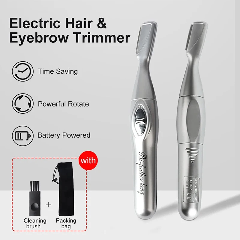 Electric Eyebrow Trimmer Men's And Women's Automatic Eyebrow Trimmer Portable Hair Removal Beauty Trimmer Beginner Beauty Tool