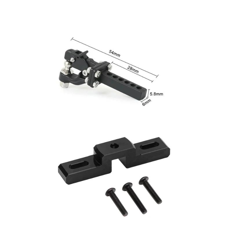 Metall anhänger Abschlepp haken halterung für 1/10 yk4102 1/8 yk4082 yikong rc Crawler Auto Upgrade Teile Zubehör