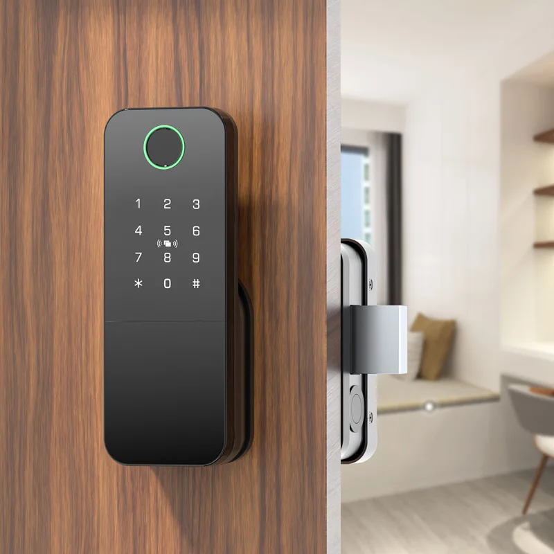 

Smart bull head lock swipe card fingerprint lock iron door old-fashioned anti-theft door stainless steel door outdoor