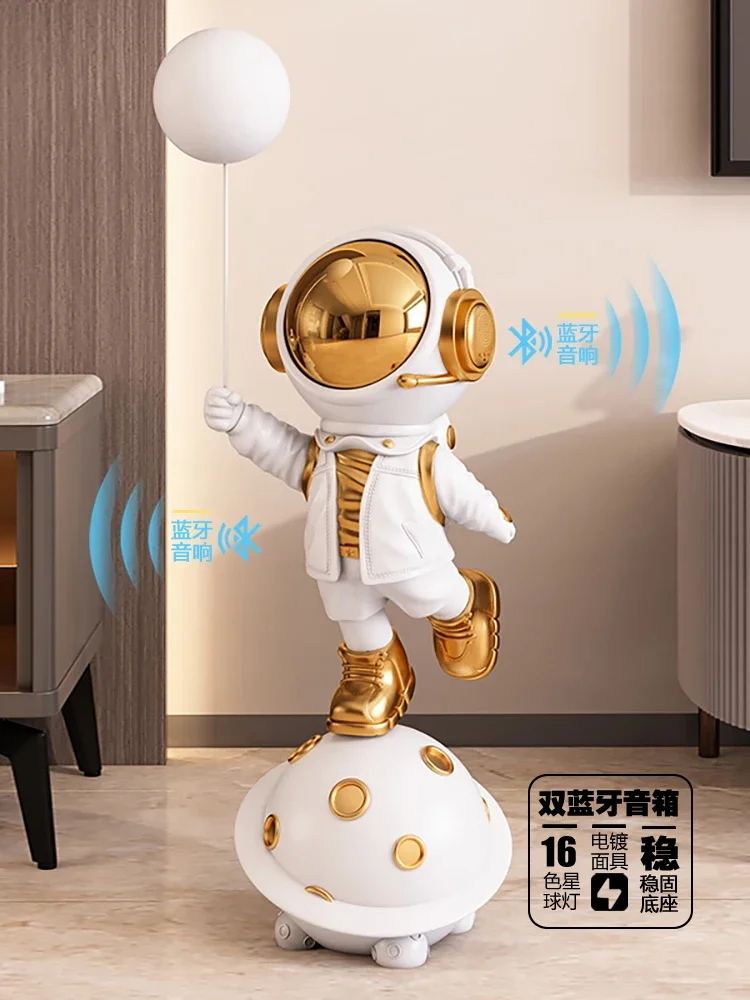 

Living Room Floor Astronaut Decoration Spaceman Light TV Cabinet next to Sofa Decoration Gift