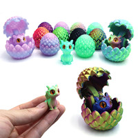 3D Printed Dragon Egg Set Colorful Children's Toy Ornaments Decompression Model Home Decoration Ornaments Children Gifts