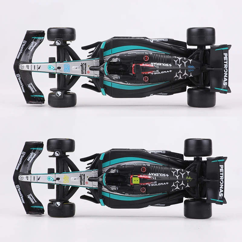 Bburago 1:43 Mercedes AMG F1 Squadra W15 2024 #   44 Hamilton #   63 Modello di auto in lega Fórmula Uno Display della collezione di modelli pressofusi