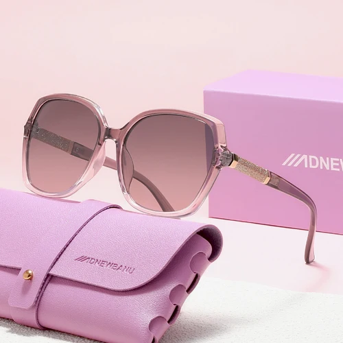 Imagen 2 del producto ADNEWBANU gafas de sol de lujo para mujer, montura grande de mariposa para hombre, fiesta de conducción, polarizadas al aire libre Uv400, gafas Vintage de moda