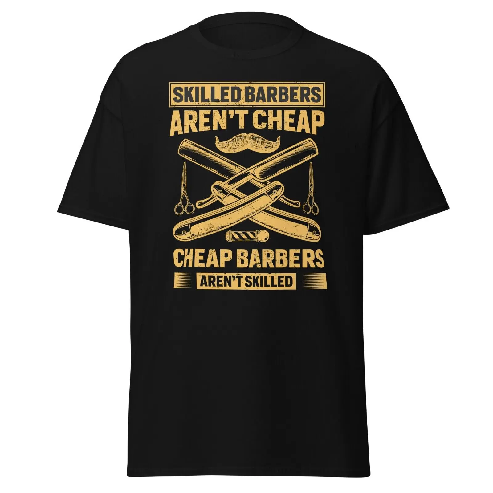 Skilled Barbers Funny Barber T-Shirt Barbershop Hairdresser Stylist Gift Tee