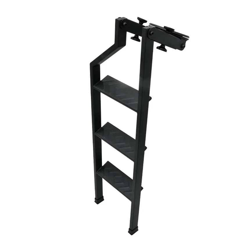 Universal Fit Tailgate Ladder For Pickup Truck Car Rear Door Ladder  Protective Frame Tailgate Folding Ladder Auxiliary Ladder