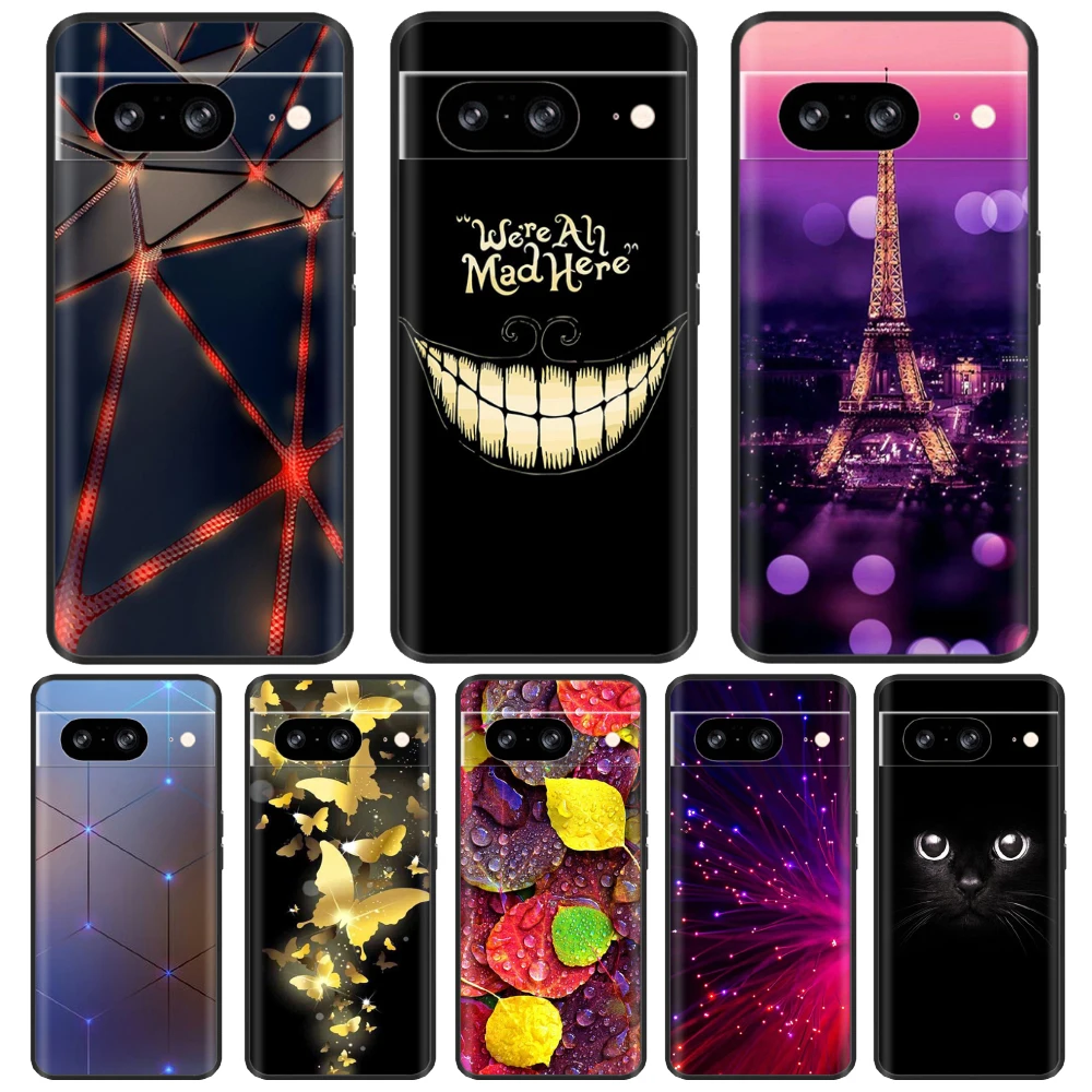 For Google Pixel 8A Case Luxury Shockproof Shell Phone Cases for Google Pixel 8 Pro Pixel8 8A 8Pro Silicone Bumper Soft Cover