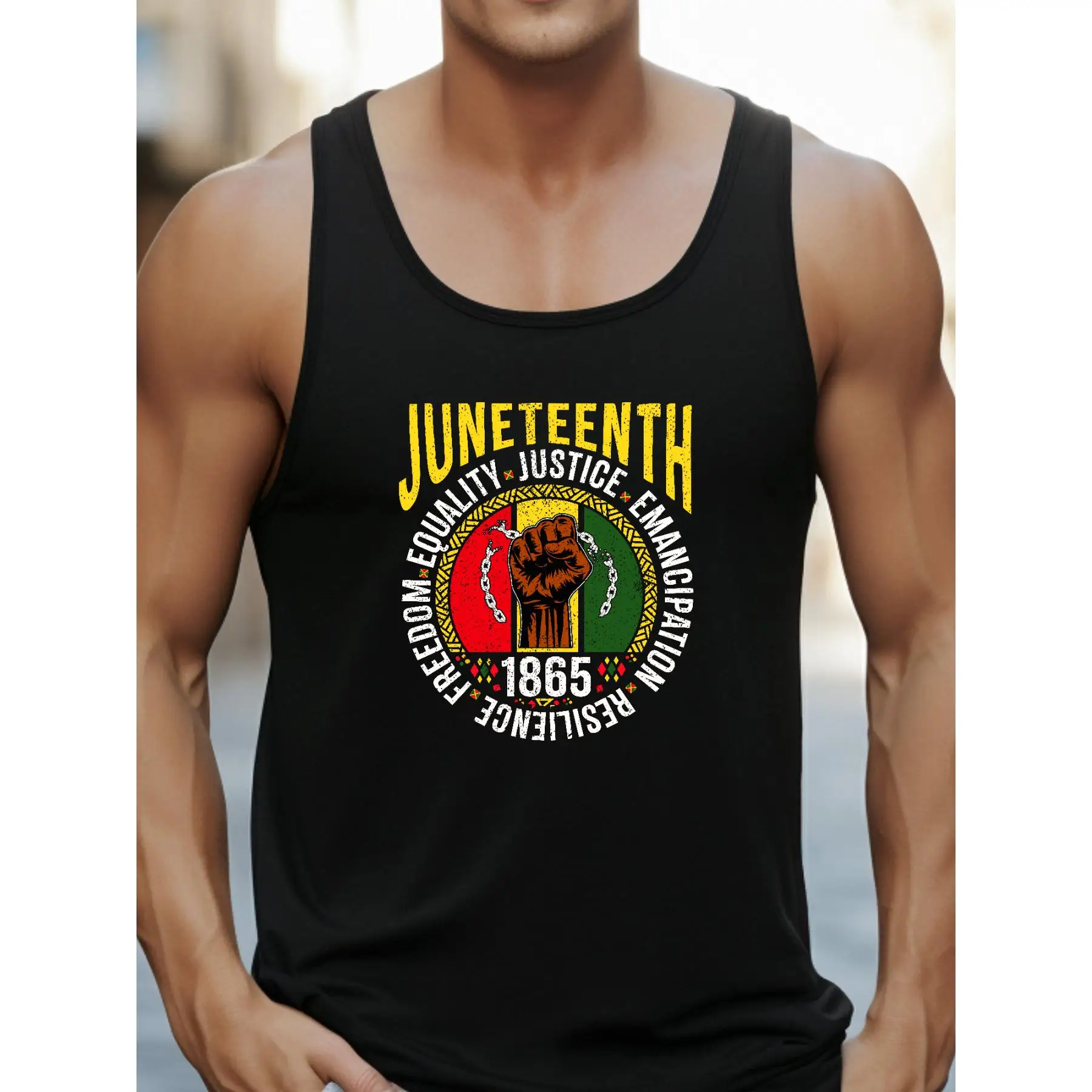 

Juneteenth Commemoration Vest: Uphold Freedom, Equality and Justice Since 1865