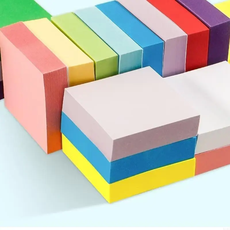 918C 11 PCS Simple Stickier Note Adhesivo Pads color color adhesivo Memors Estética Pad Notas coloridas para