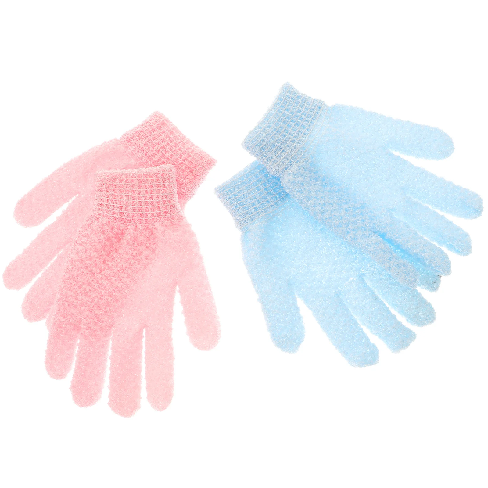 

1Set Bath Glove Exfoliating Rich Bubbles Comfortable Finger Design Shower Gloves for Dead Skin Removal Body Cleansing