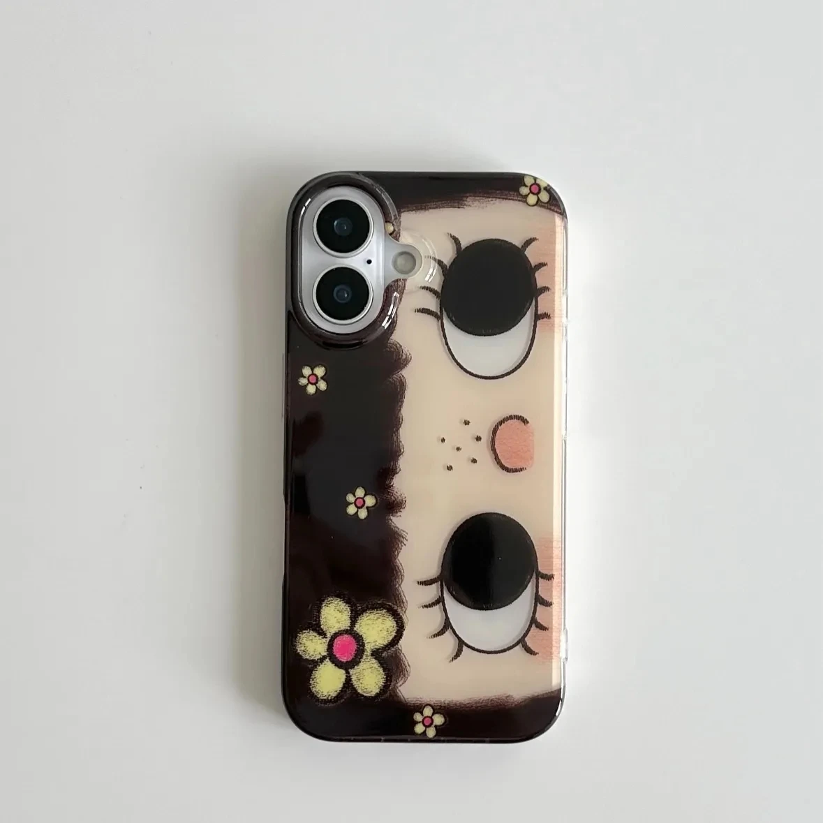 Lovely Big Eyes Girl Flower Kawaii Cute Cartoon Luxury IMD Phone Case For  iPhone 17 AIR 14 12 13 11 15 16 Pro Max Plus Y2K Cover - AliExpress  202192403
