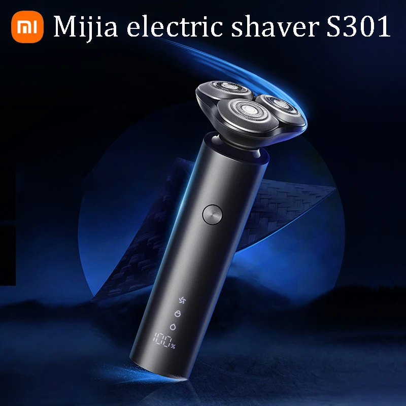 

XIAOMI Mijia Electric Shaver S301 LED Screen Display IPX7 Waterproof Full Body Washing Dry & Wet Double Shaving Shaver for Men