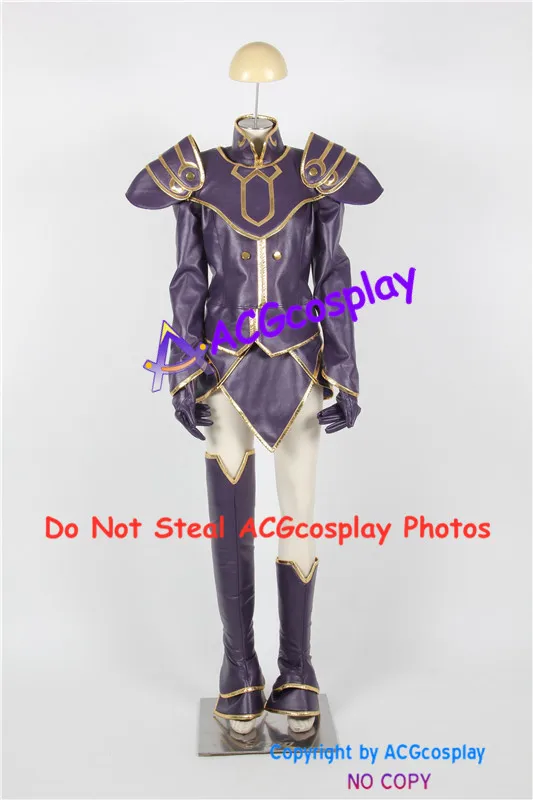 The Legend of Dragoon Rose Cosplay Costume faux leather made acgcosplay include boots covers