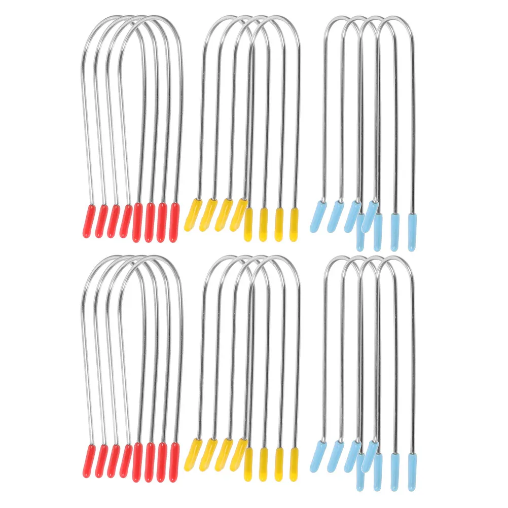 48Pcs Hot Roller Clips Replacement Secure Pins Hair Rollers Clips U Shape Design Assorted Colors Suitable for Women Hair Styling
