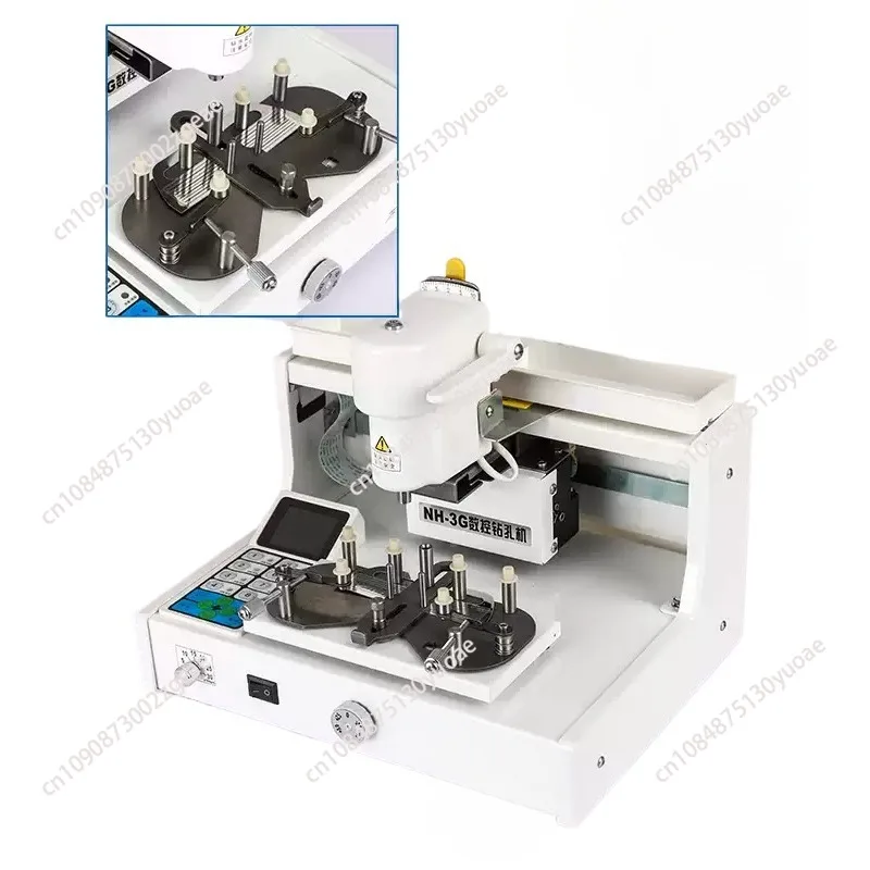 NH-3G Optical Eyeglasses Processing Equipment High-Precision Digital Rimless Drilling Machine Optics Lens Driller Tools