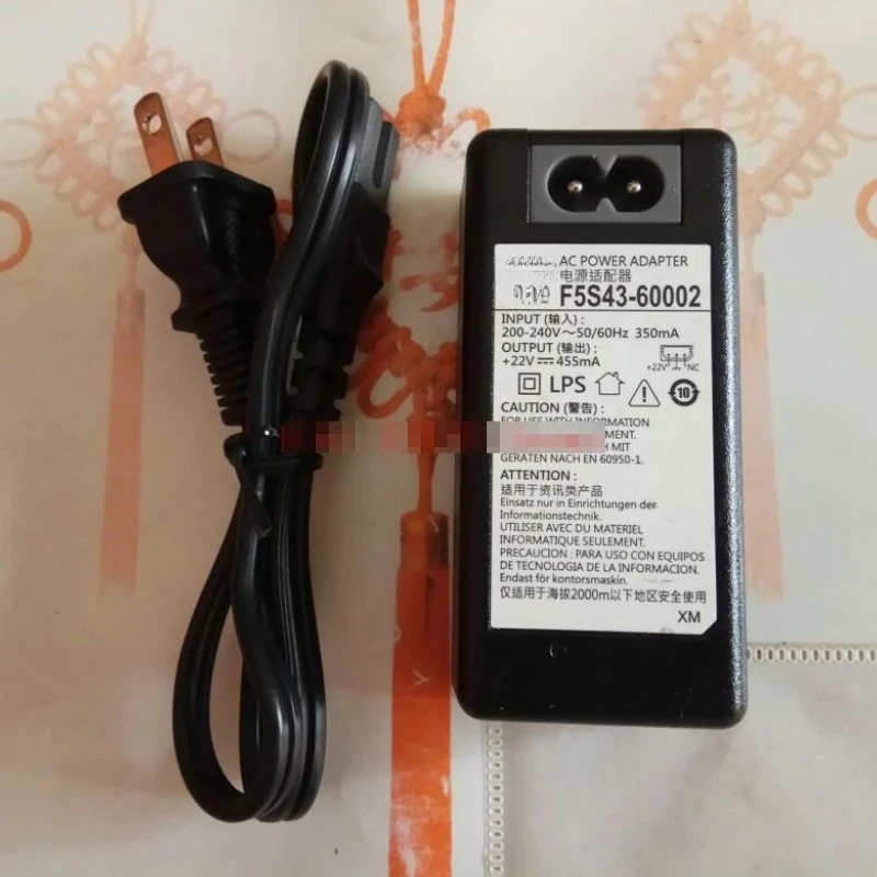 

F5S43-60002/1 22V455MA оригинал для 1112 2130 2132 2131 2138 3636 5810 5820 3838 3638 адаптер питания принтера зарядный чехол