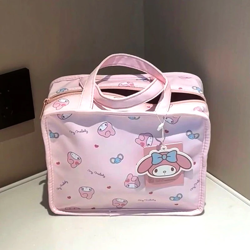 

Kawaii Pink Melody Storage Bag Portable Cartoon Japanese Harajuku Charms Vintage Melody Cosmetic Storage Bag Birthday Gift