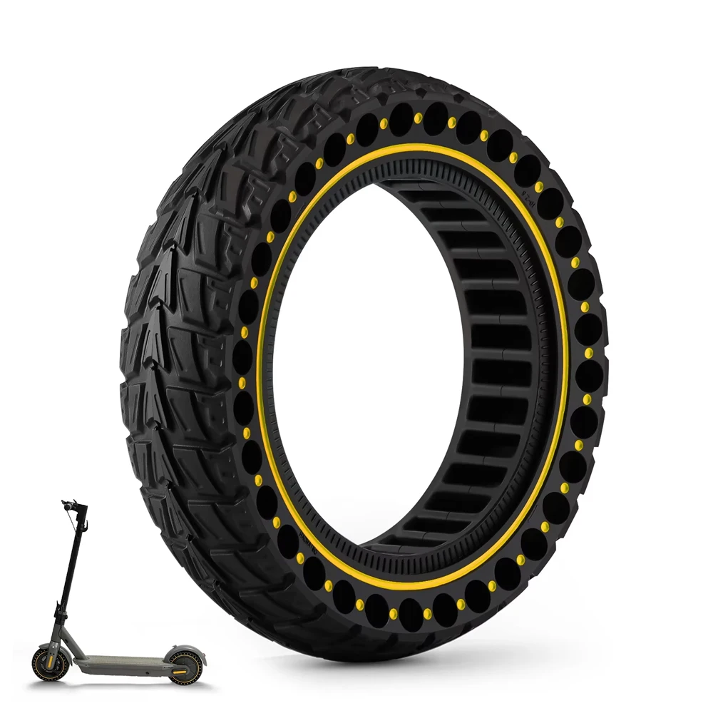 

10x2.5 (60/70-6.5) Off-road Solid Tire for Ninebot G30 G30LP G30D G30E E-Scooter Anti-slip Explosion-proof Tyre Strong Grip