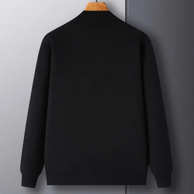 Luxury brand long sleeve men's knitted cardigan autumn fashion exquisite B letter embroidery Korean version design sweater coat - Image 4