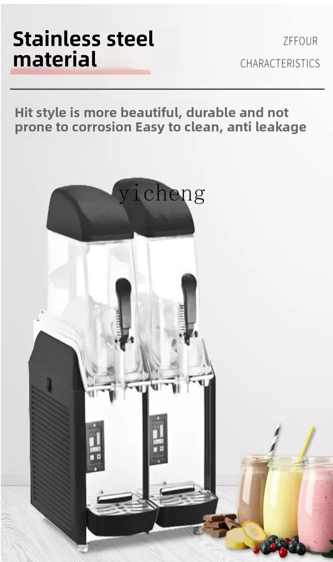 Slush Machine Commercial Snow Melting Machine Juice Cold Drink Automatic Smoothie Beverage Machine Automatic Beer Snow BubbleC26