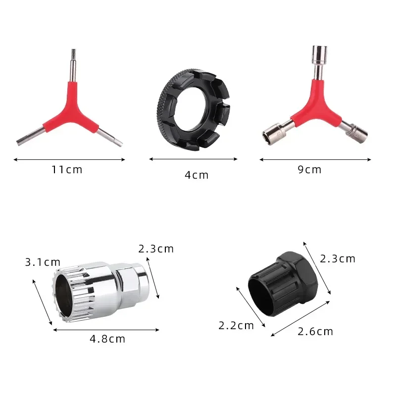 Herramienta de reparación de bicicletas, cortador de extracción de volante de inercia, Extractor de manivela, llave de bicicleta, Juego de Extractor de soporte de Cassette