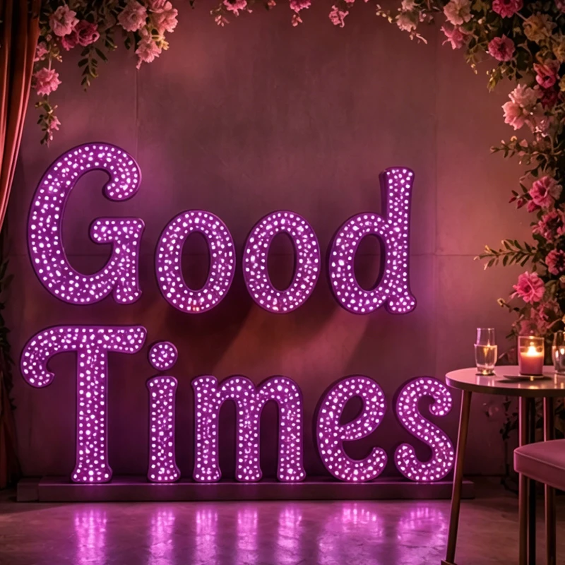 

Custom Perforated 3D Channel Letters Outdoor Business Sign LED illuminated Signs for Wedding Party Beauty Salon Jewelry Store