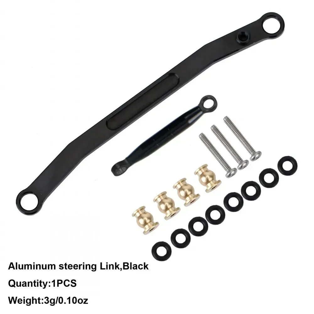 Aluminium Materiaal CNC Front Steering Linkage Rods Set voor Axiale SCX24 90081 RC Crawler Upgrade Onderdelen