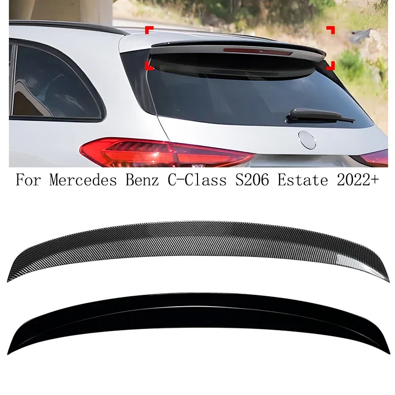 Автомобильный спойлер на крышу заднего багажника для Mercedes Benz C Class S206 Estate 2022+ Разделители багажника на хвостовое крыло Автомобильные комплекты кузова Автомобильные аксессуары