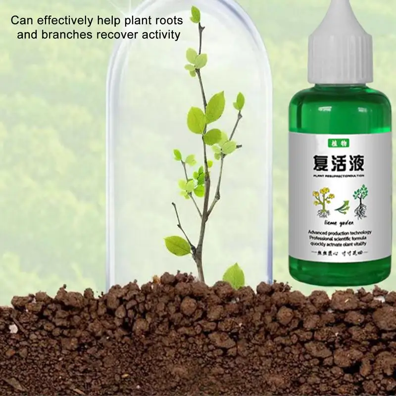 50ml Plants Resurrection Liquid Outdoor Soil Growing Plant Food Fertilizing Liquid Concentrate Promotes Robust Growth