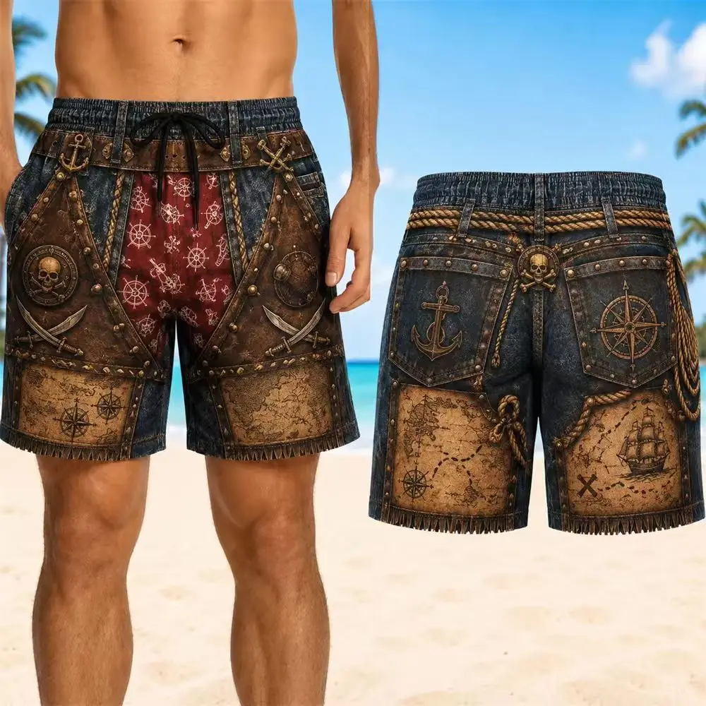 New casual shorts men's 3D printed bodybuilding tight shorts men's gym shorts men's muscle exercise elastic running shorts