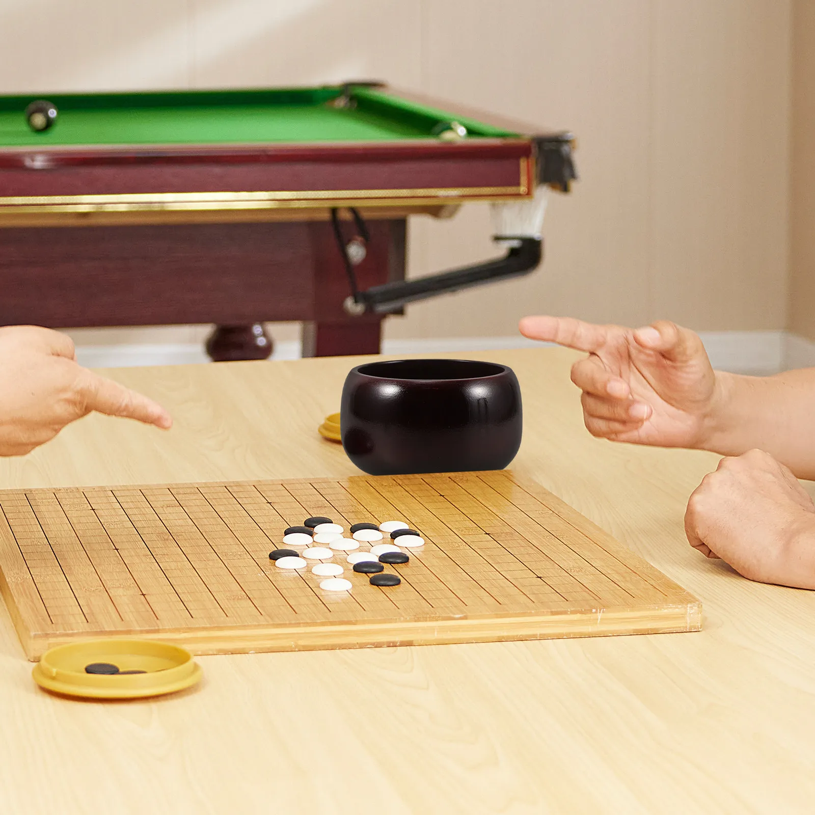 

Go Chess Storage Bowl Bamboo Wooden Container For Stones Durable Chess Pieces Holder Weiqi Baduk Organizer Case