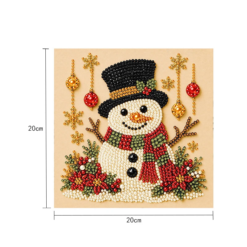 Weihnachts-Perlen-Diamantmalerei, handgemachtes Perlenbild, Weihnachtsengel-Glocken-DIY-Set, Feiertagsdekoration für Zuhause, Diamantmalerei, verschiedene Stile zur Auswahl, handgemachtes Heimdekorationsbild, Weihnacht – Detail 8