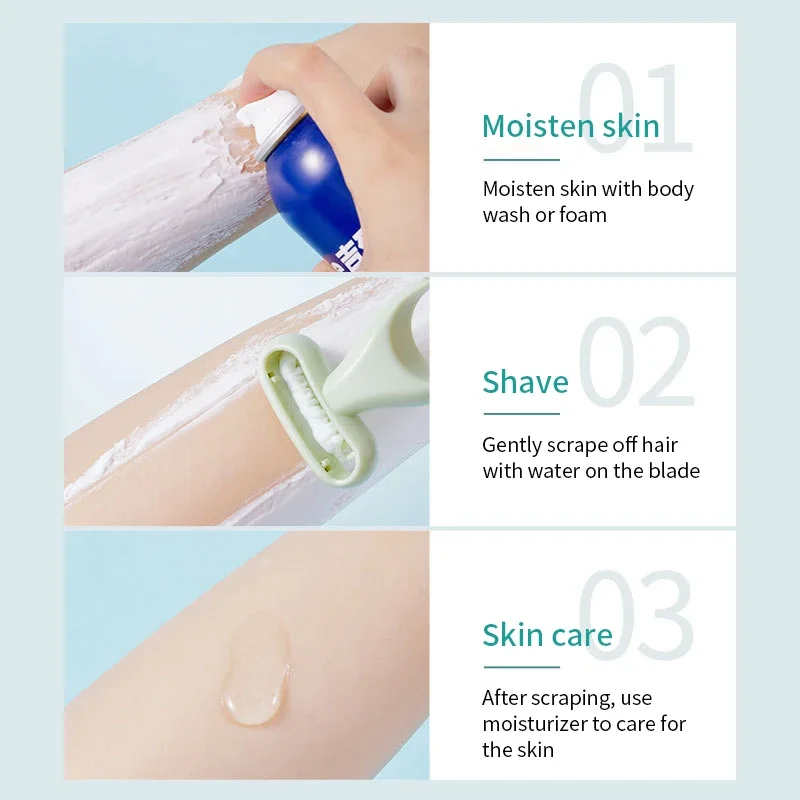 Painless Physical Epilator Body Hair Razor Safe Portable Hair Trimmer Reusable Easy Cleaning Shaving Hair Remover Beauty Tools