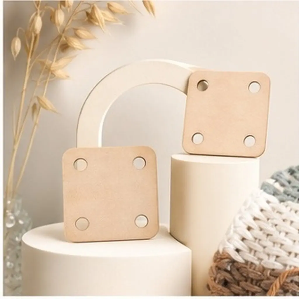 36Pcs Wooden Weaving Cards Multi-Craft Loom Board Smooth Surface 4-Hole Design for Weaving Beginners Advanced Crafters Card