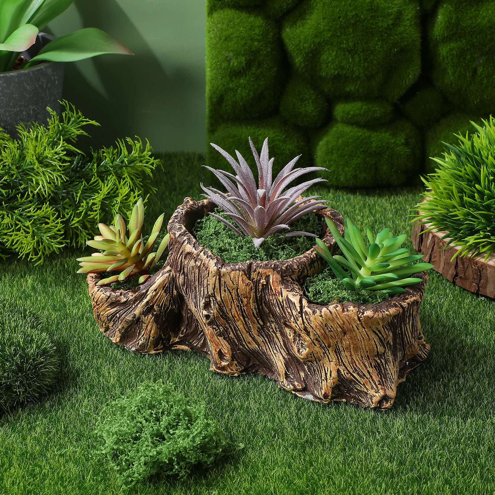 

Faux Moss 300g Realistic Artificial Green Moss for Potted Plants Table Centerpieces Wedding Garden Decor Faux Plants for Indoors