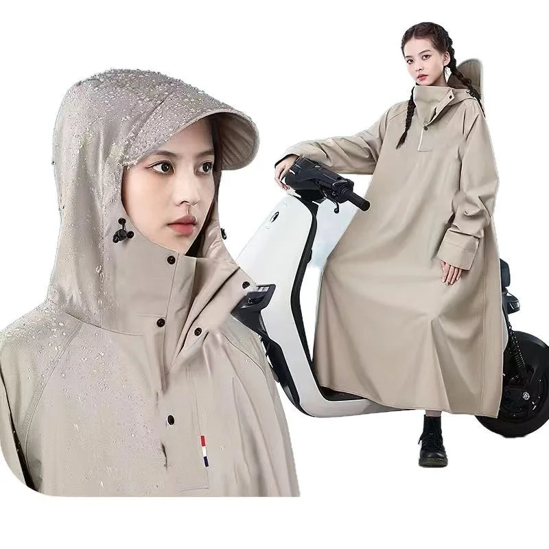 

Electric Bike Rain Poncho For Adults, Full Body Waterproof Raincoat With Detachable Design For Men And Women, Long Cycling