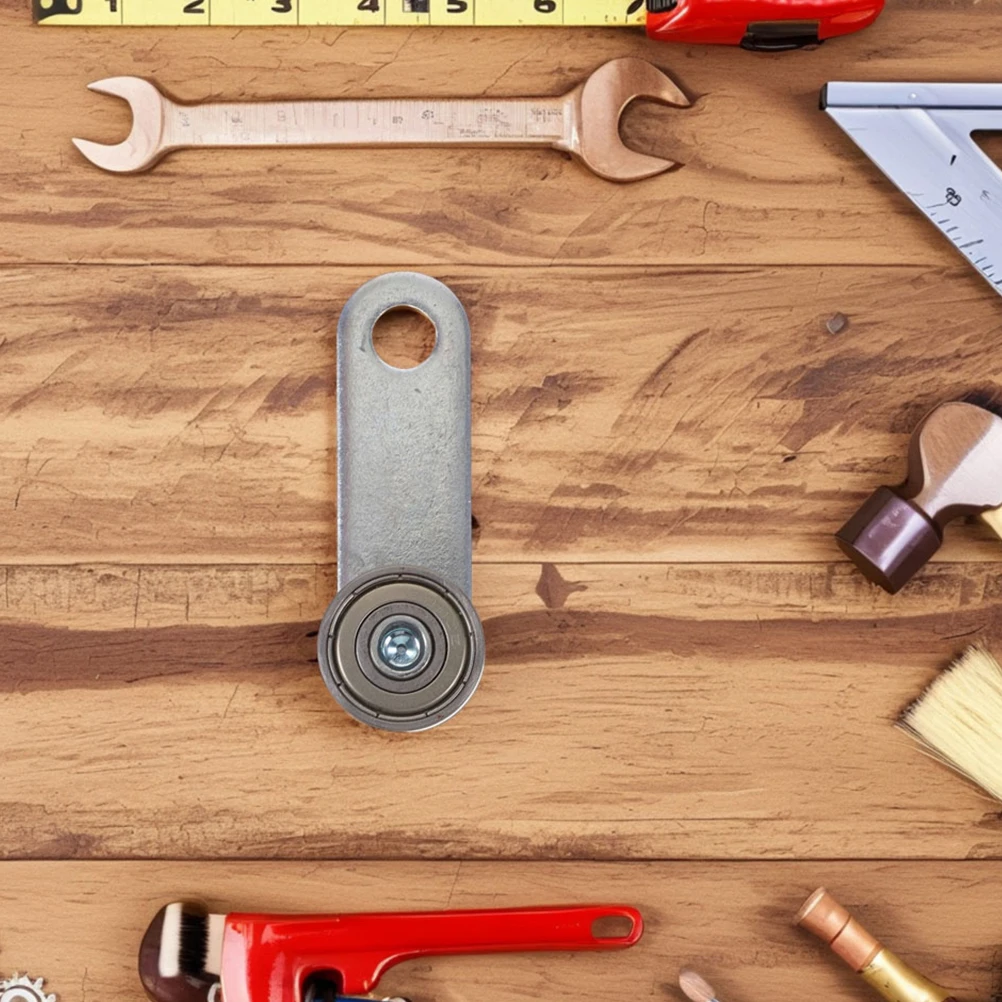 

2pcs Hanging Rail Sliding Door Pulley Double Bearing Steel Trolley Heavy Duty High Load Capacity Easy Installation Door Rollers