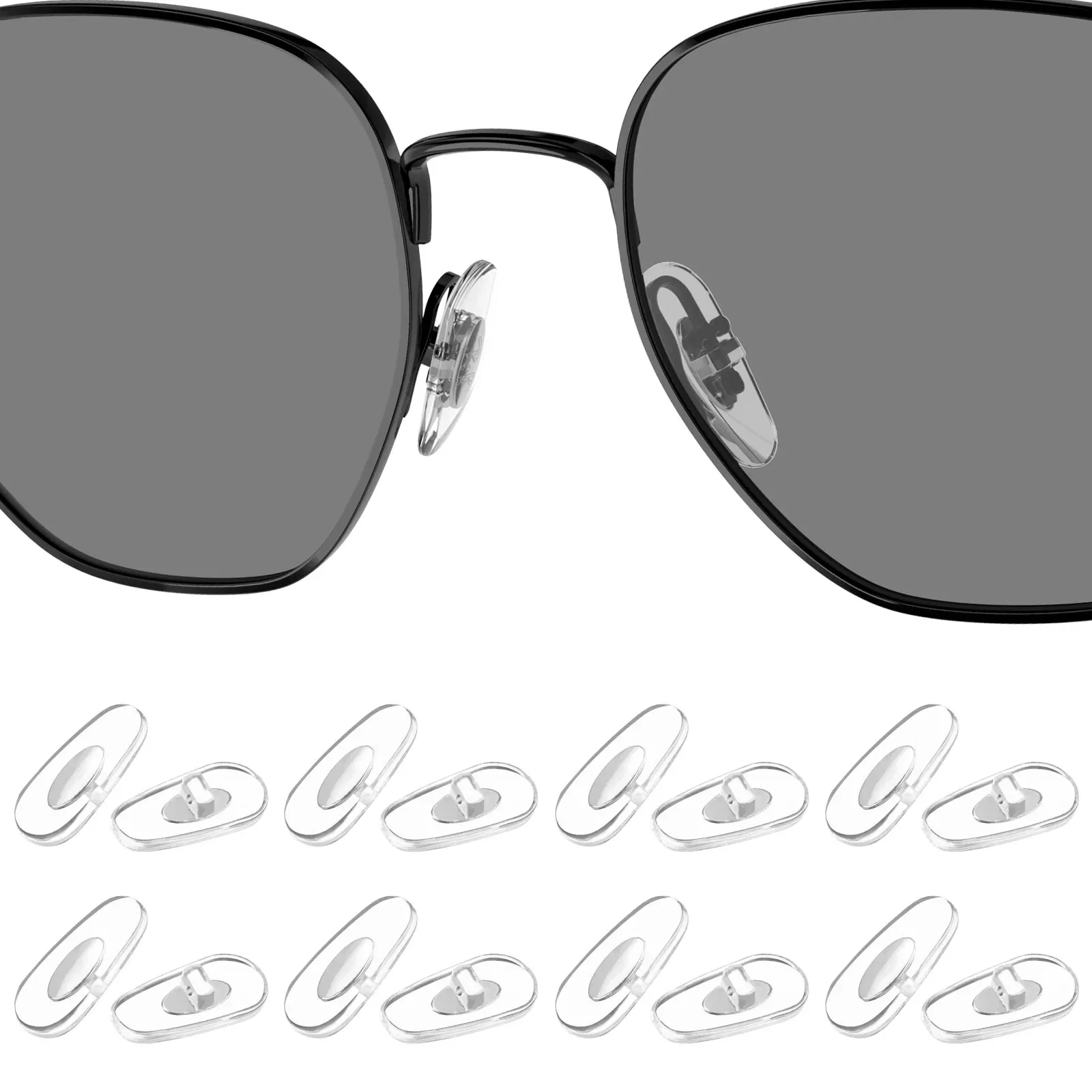 Wymienne gumowe noski Bwake do okularów przeciwsłonecznych Ray-Ban Scuderia Ferrari Collection RB3715M 58mm - wiele opcji