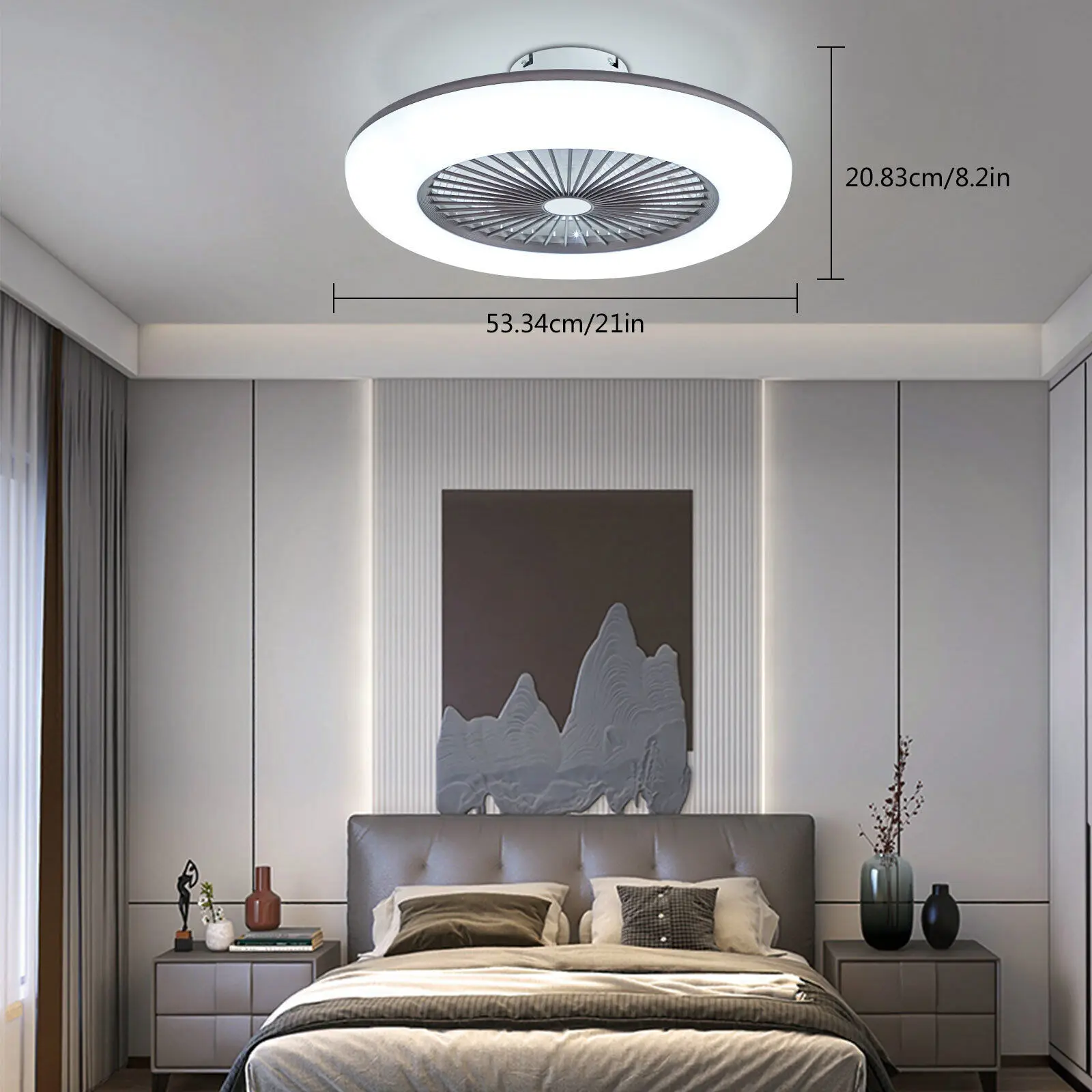 Modern Invisible Ceiling Fan With Lights 21