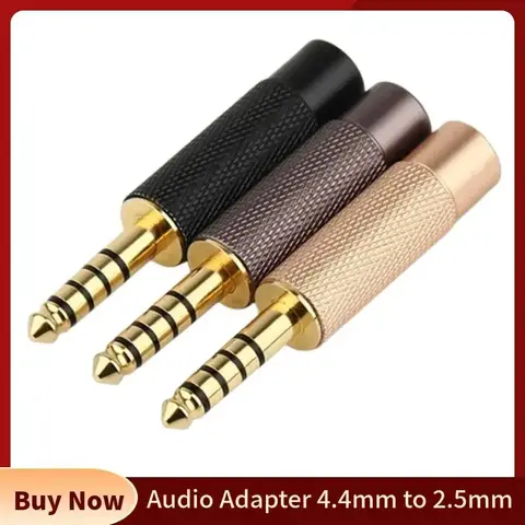 Adaptador de Audio de 4,4mm a 2,5mm, convertidor de auriculares, conector macho hembra, enchufe de interfaz de equilibrio, accesorios para auriculares, conector 4,4 2,5