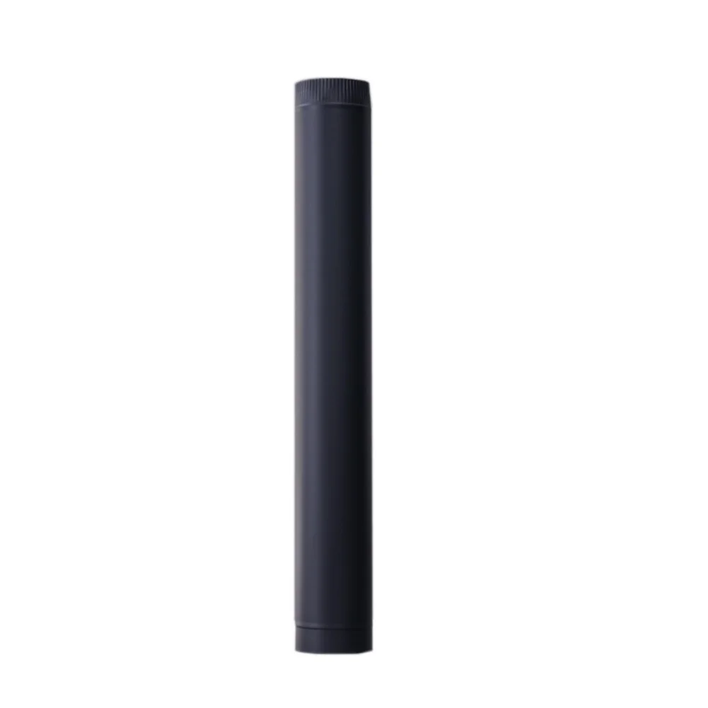 Balck Flue Pipe Tapered Design Stainless Steel Material Secure Connection For Wood Burning Fireplace For Wood Burning Fireplace