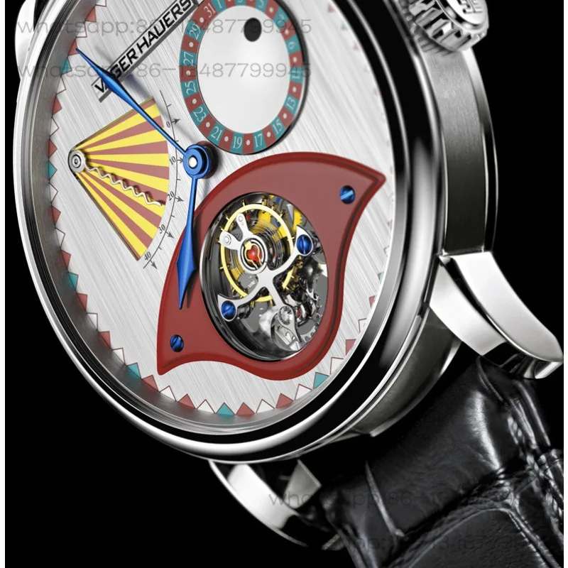 Anniversary Limited Edition Red Fortune Clown Men's Mechanical Tourbillon Waterproof Men's Watch