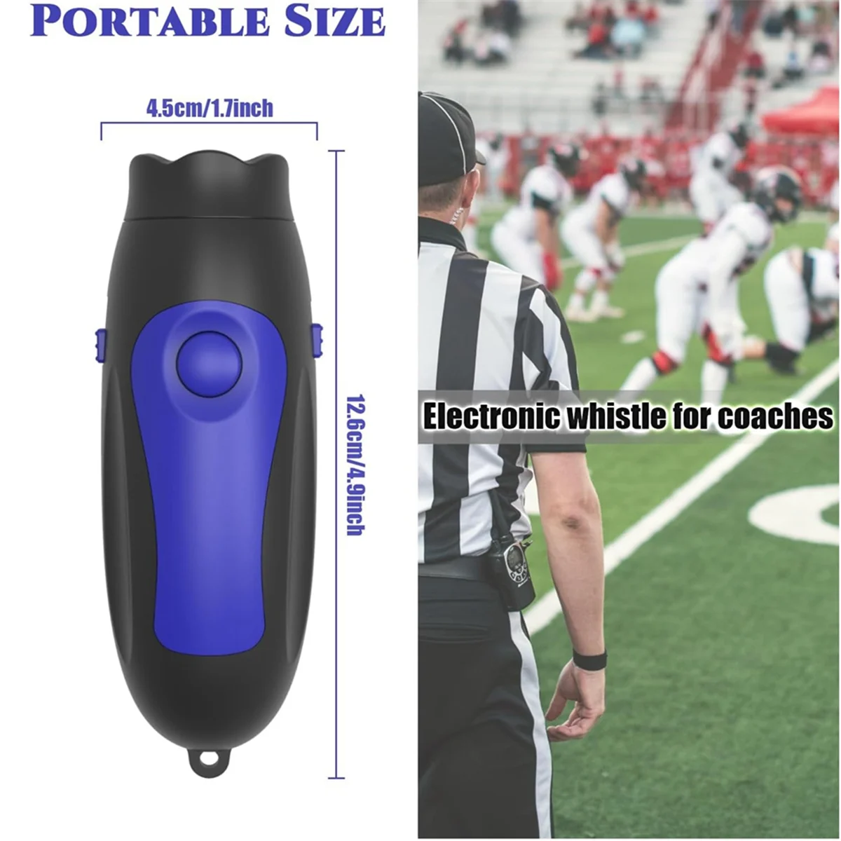 Electronic Whistle, Loud Coaches Whistle, 3 Tones Volume and Adjustable 3 Different Whistle Sounds