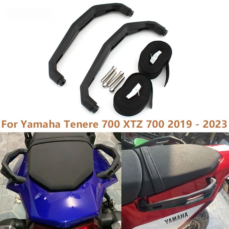 Motorcycle Passenger Rear Grab Handle Seat Hand Handle luggage Grab Bar Rail For Yamaha Tenere 700 XTZ 700 2019 2020 2021- 2023