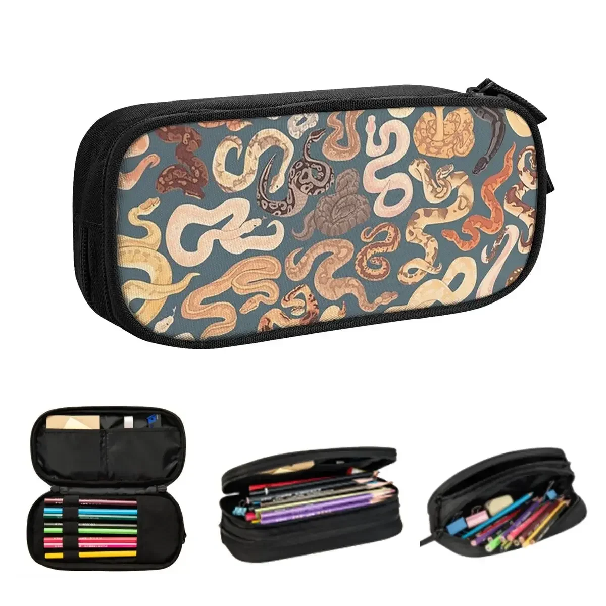 

Morph Flavored Noodles In Blue Pencil Cases Big Capacity Pen Bags Pen Box Pencil Pouch For Boys Girls Students Stationery School