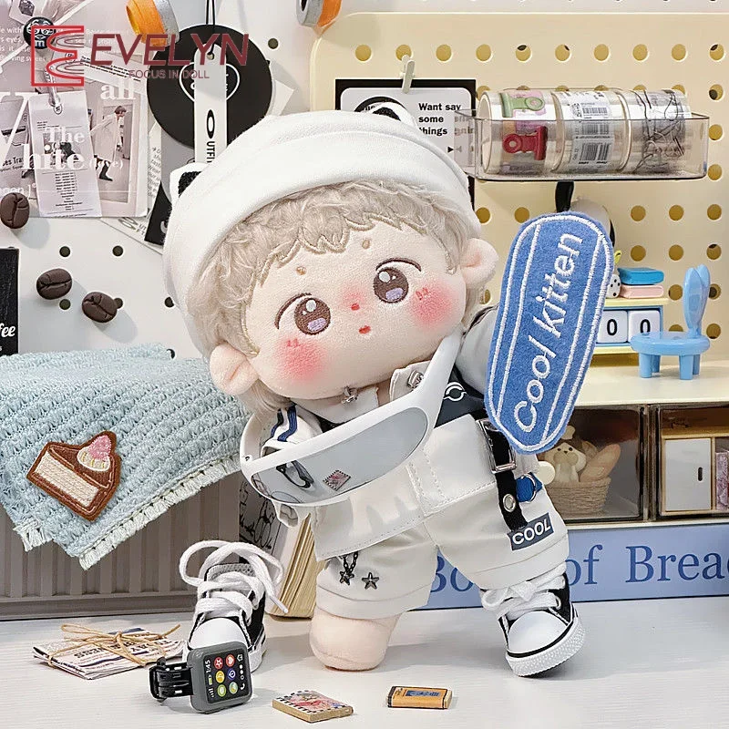 Evelyn 20CM Cotton Doll Jacket Clothes Pants Cap Hat Outfit Game Love and Deepspace  Clothes Shorts Accessories