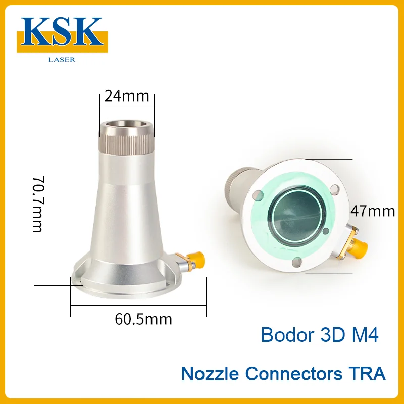 BODOR 3D M4 Laser Nozzle Connector TRA Connect 3D Laser Nozzle Ceramic Holder Accessories for 3D Fiber Laser Cutting Head