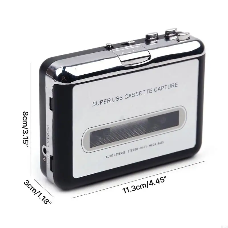 H37B Portable Tape Player Walkman stéréo USB Cassette To MP3 Convertisseur