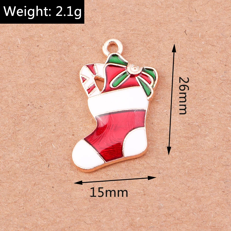 10 Stück niedliche Emaille-Schneeflocken-Anhänger für Ohrringe, Halsketten, DIY-Armbänder, Weihnachtsschmuckherstellung, Zubehör – Detail 19