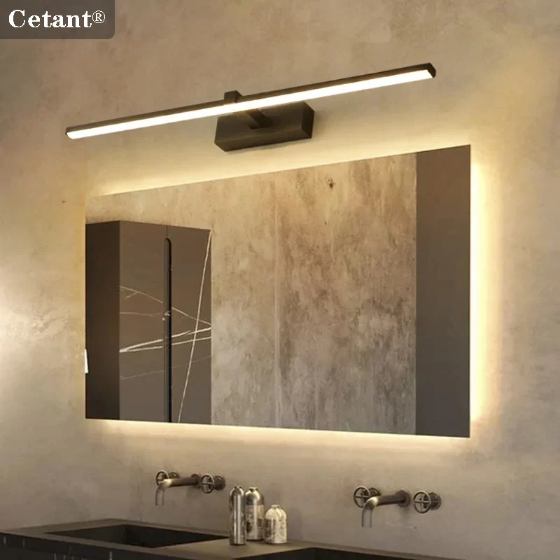 

Modern LED Wall Lamp Mirror Decor Lighting 40/60cm Long Strip Light For Bathroom Washroom Kitchen Indoor Led Luminaires Lustre