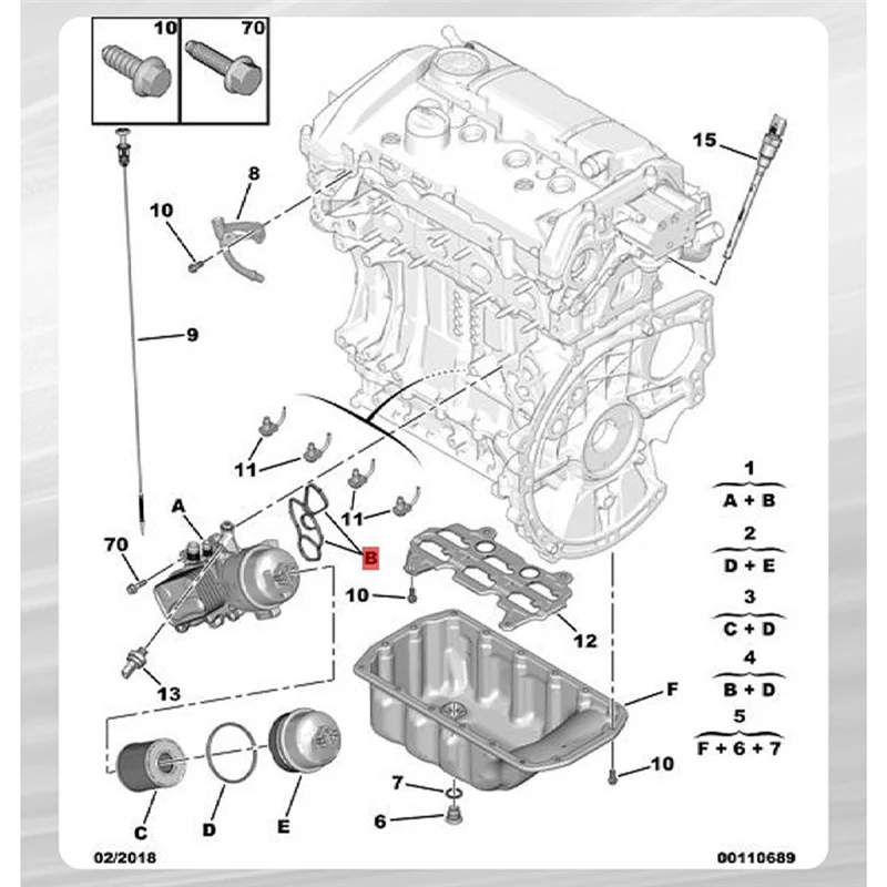 

New High Quality Oil Filter Assembly Filter Bracket 1103T5 V864374580 For 208 308 3008 Citroen C4L DS